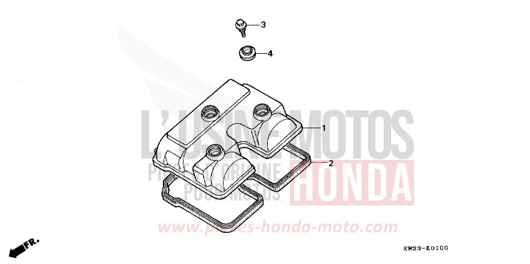 CYLINDER HEAD COVER for Dominator 250 FIGHTING RED (R134) from 1993